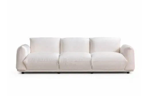 [SO2068F-WHT] Solea 3 Seater Sofa