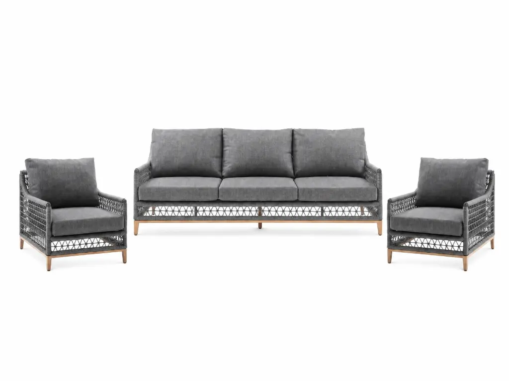 Karen Outdoor Collection.One sofa and 2 chairs.