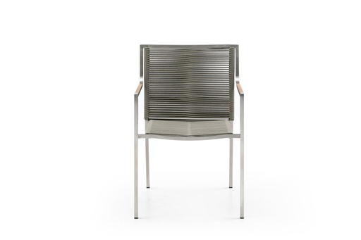 [DAC1834-LBRN] Rhea Outdoor Dining Armchair