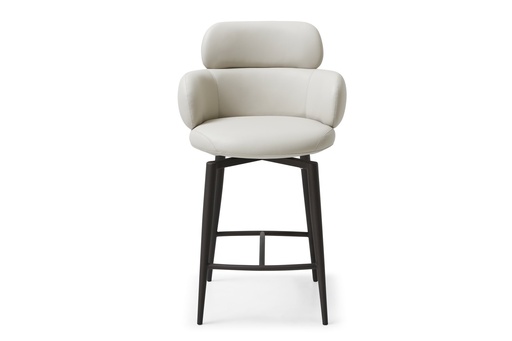 [BS2069CP-LGRY] Como Swivel Counter Stool