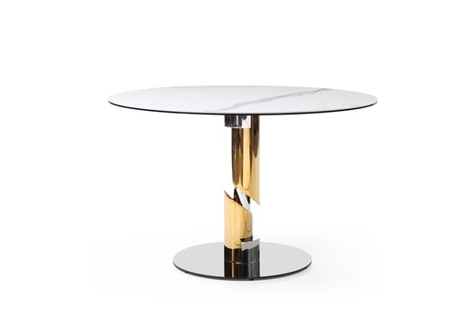 [DT1935-WHT] Gloria Round Dining Table