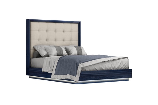 [BQ1937-BLU/LGRY] Alexander Bed Queen