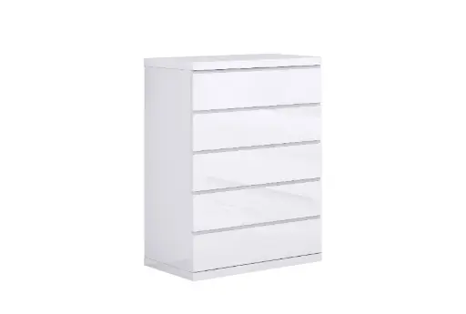 [CD1207-WHT] Anna Chest of Drawers