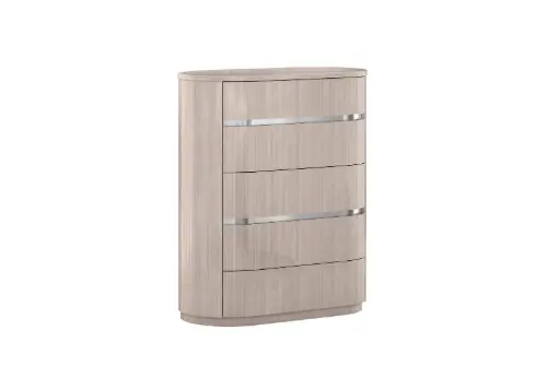 [CD1753-BEI] Waves Chest of Drawers