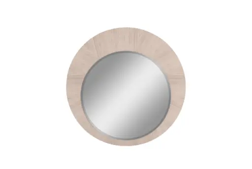 [MR1753-BEI] Waves Round Mirror
