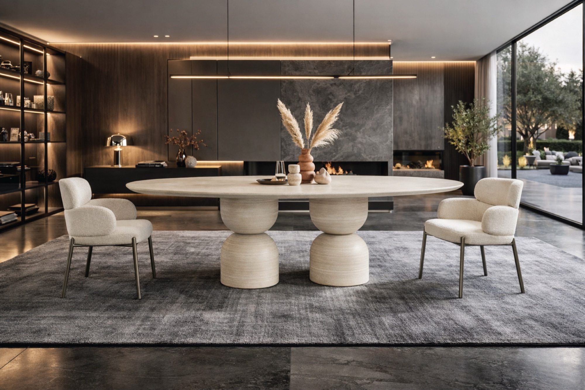 Whiteline dining room